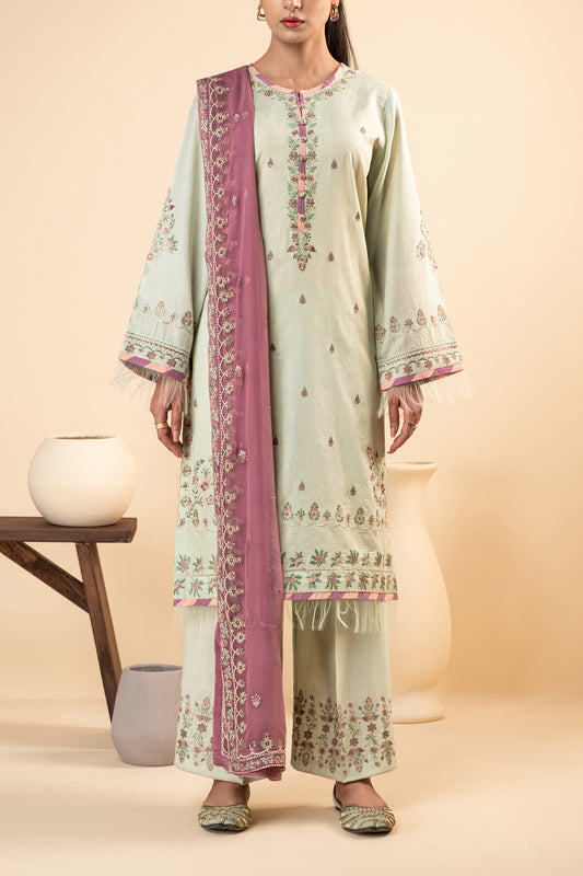 Matcha – 3-Piece Embroidered Suit