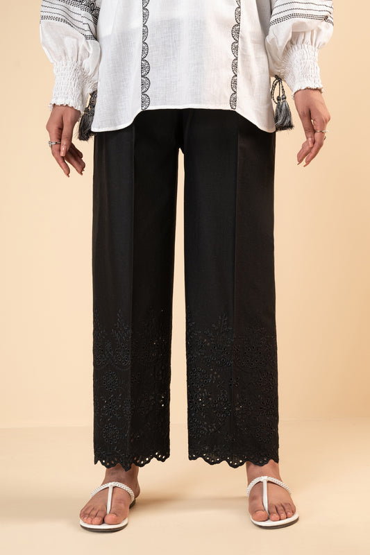 Black Trouser-1PC Embroidered