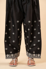 Black Shalwar-1PC Embroidered