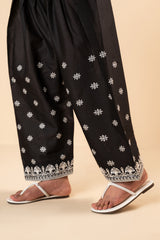 Black Shalwar-1PC Embroidered