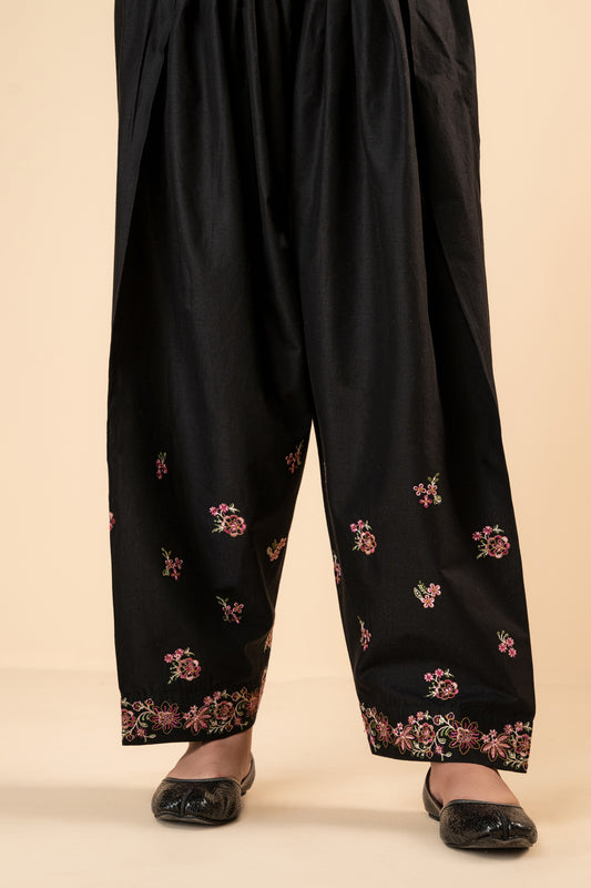 Black Shalwar-1PC Embroidered