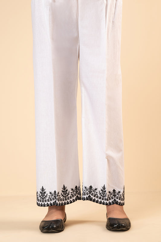 White Trouser-1PC Embroidered