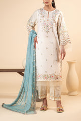 Ivory Muse – 3-Piece Embroidered Suit