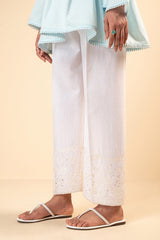 White Trouser-1PC Embroidered